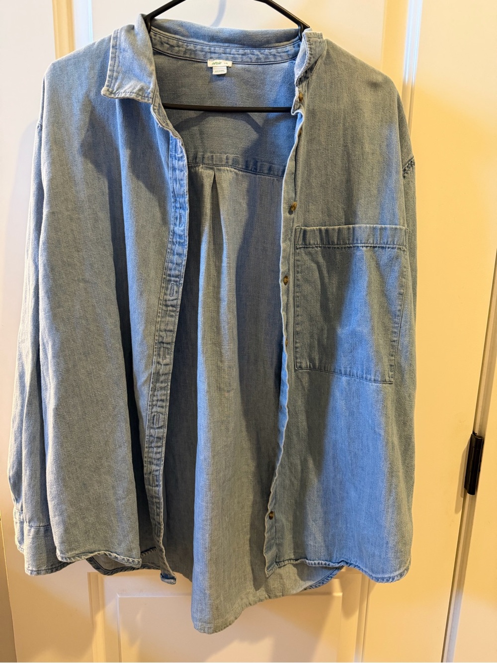 Aerie Denim Button-Front Skirt